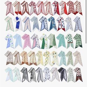 10 Purse Scarf, Headband Hair Purse Scarf Handbag Ribbon